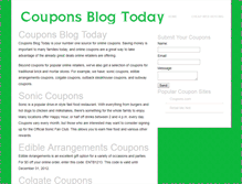Tablet Screenshot of couponsblogtoday.com